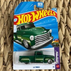 La Troca Hot Wheels Green Chevrolet Chevy 1950s Low Ride Rider Truck Hotwheels